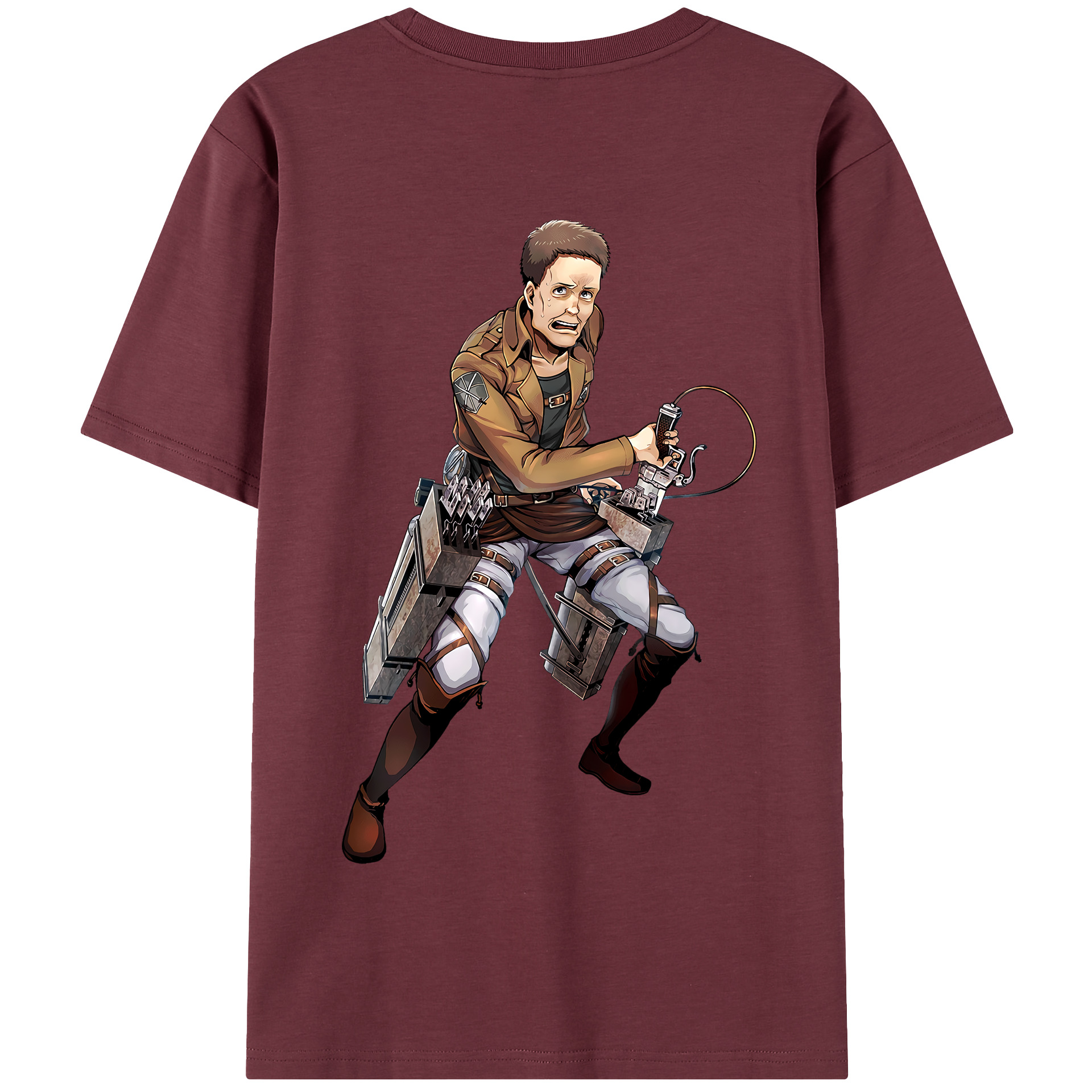 （画像用） 進撃の巨人 Attack on Titan 綿100％半袖Tシャツ（背面プリント）